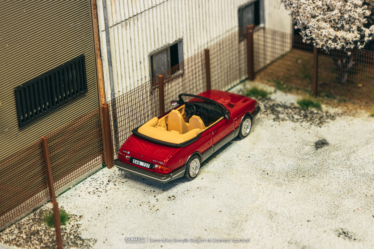 TARMAC WORKS GLOBAL64 1/64 Saab 900 Turbo Convertible Red T64G-067-RE