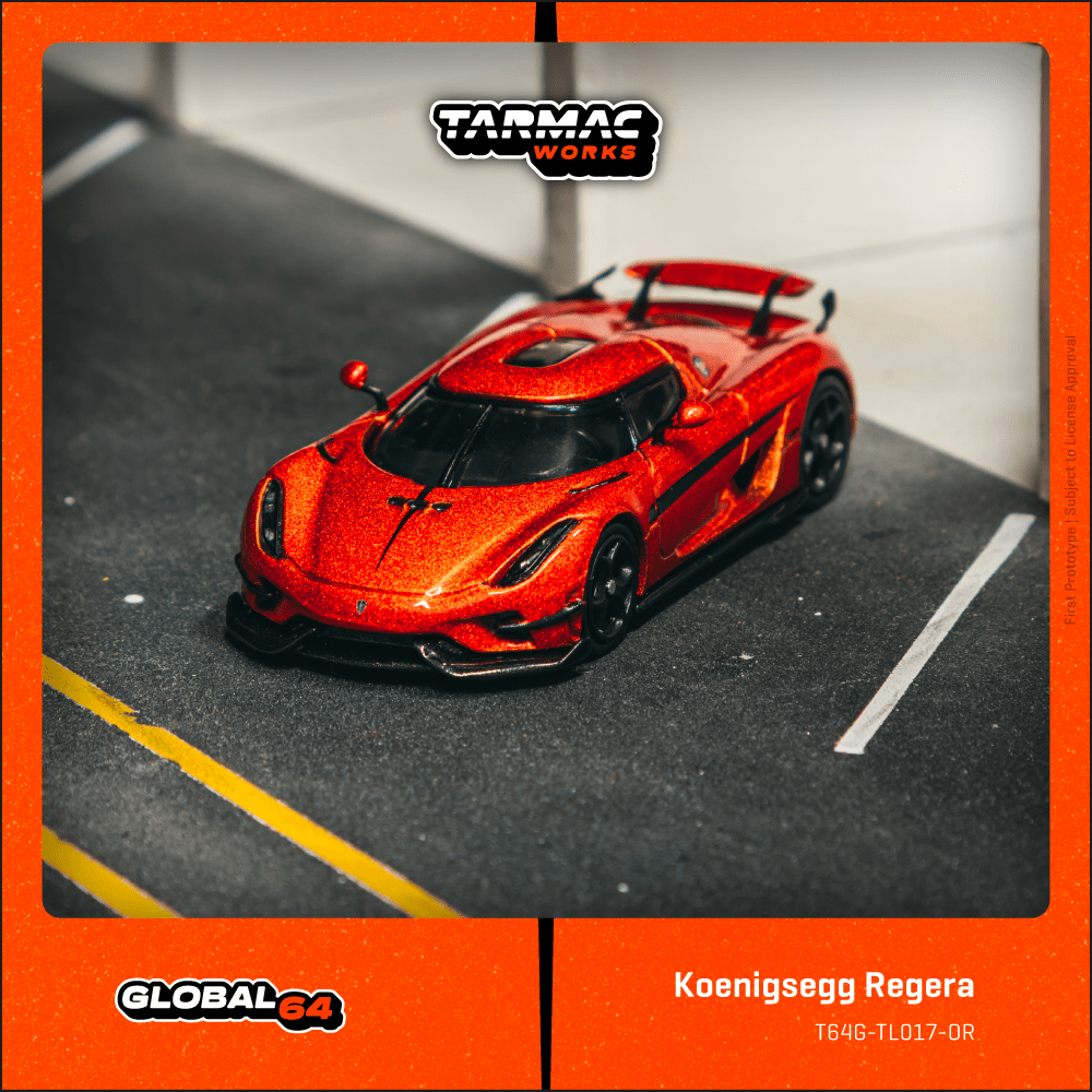 PREORDER TARMAC WORKS GLOBAL64 1/64 Koenigsegg Regera Orange
