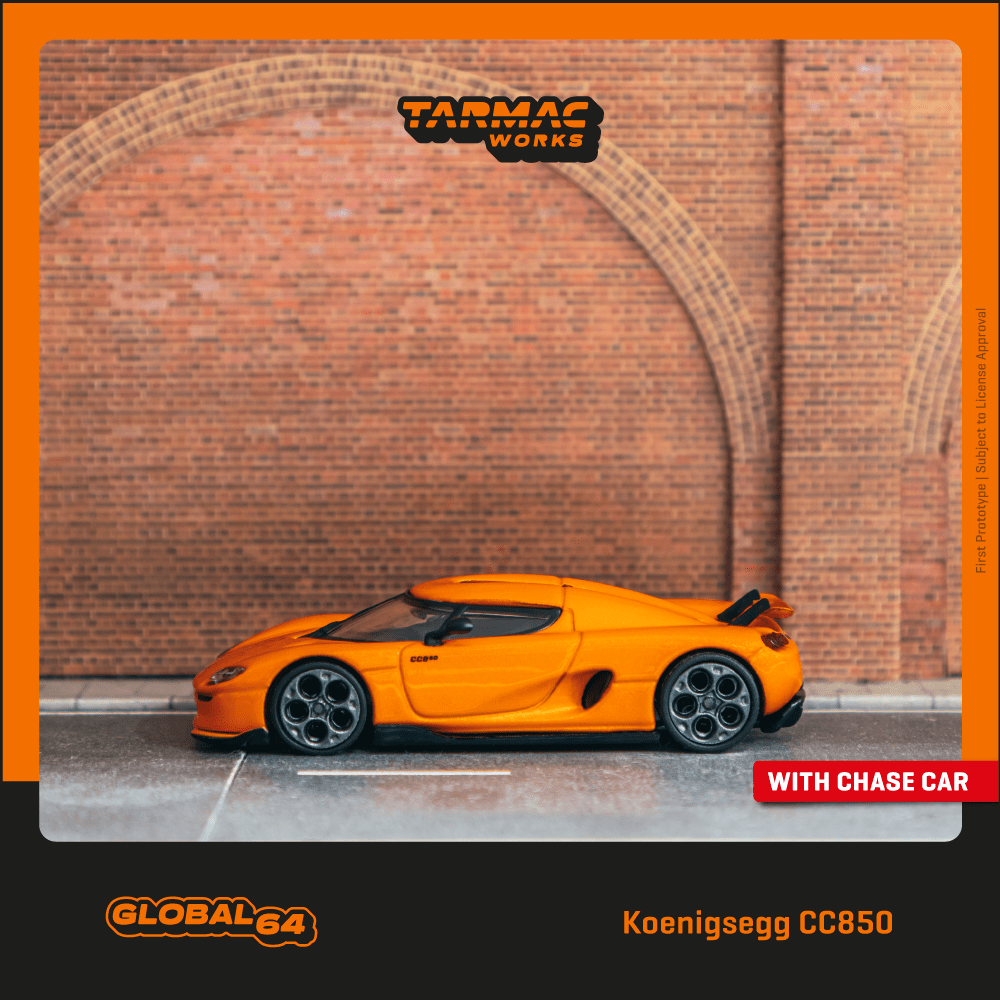 PREORDER Tarmac Works GLOBAL64 1/64 Koenigsegg CC850 Orange T64G-TL051-OR  (Approx. Release Date : SEPTEMBER 2024 subject to manufacturer's final 