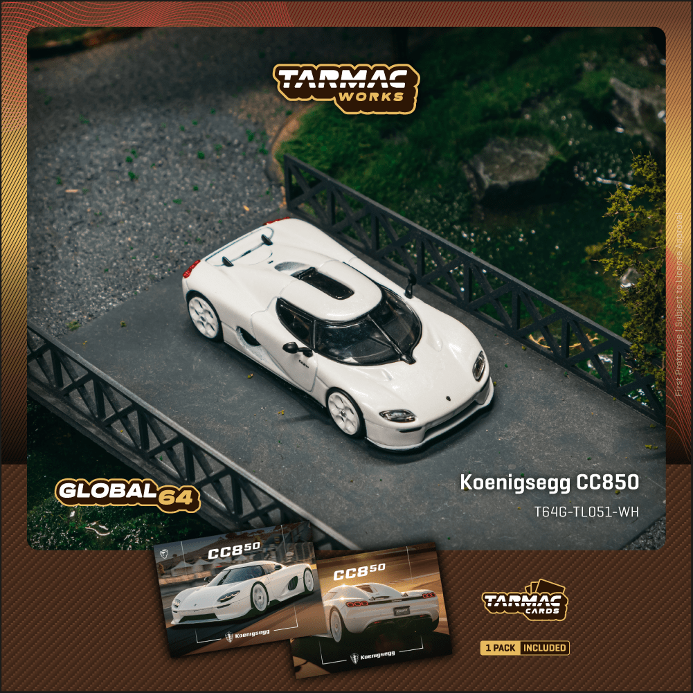 Tarmac Works Koenigsegg CC850 Argento Global64 1/64