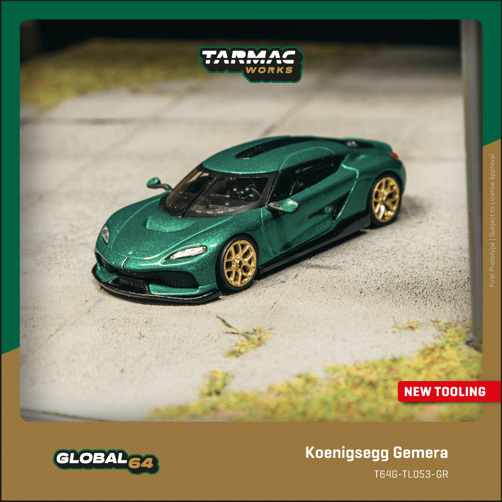 GR 64リム コピー TARMAC WORKS GLOBAL64 1/64 Koenigsegg Gemera Green T64G-TL053-GR