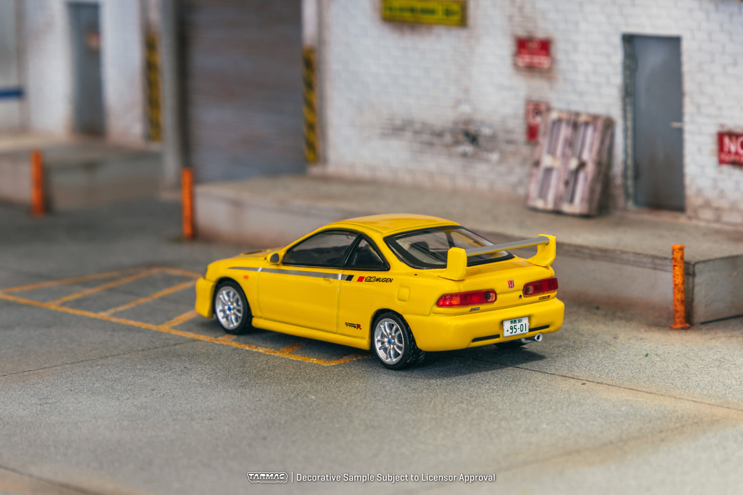 TARMAC WORKS GLOBAL64 1/64 Honda Integra TYPE R DC2 MUGEN Sunlight Yellow T64G-TL059-YL