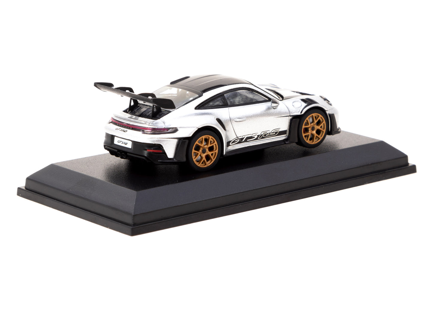 MINICHAMPS x Tarmac Works 1/64 Porsche 911 (992) GT3 RS GT Silver Metallic T64MC-005-SL