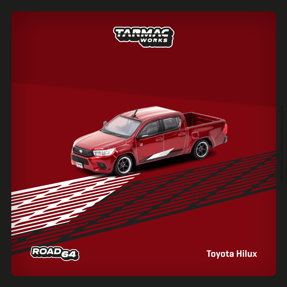 TARMAC WORKS HOBBY64 1/64 Toyota Hilux Red T64R-041-RE