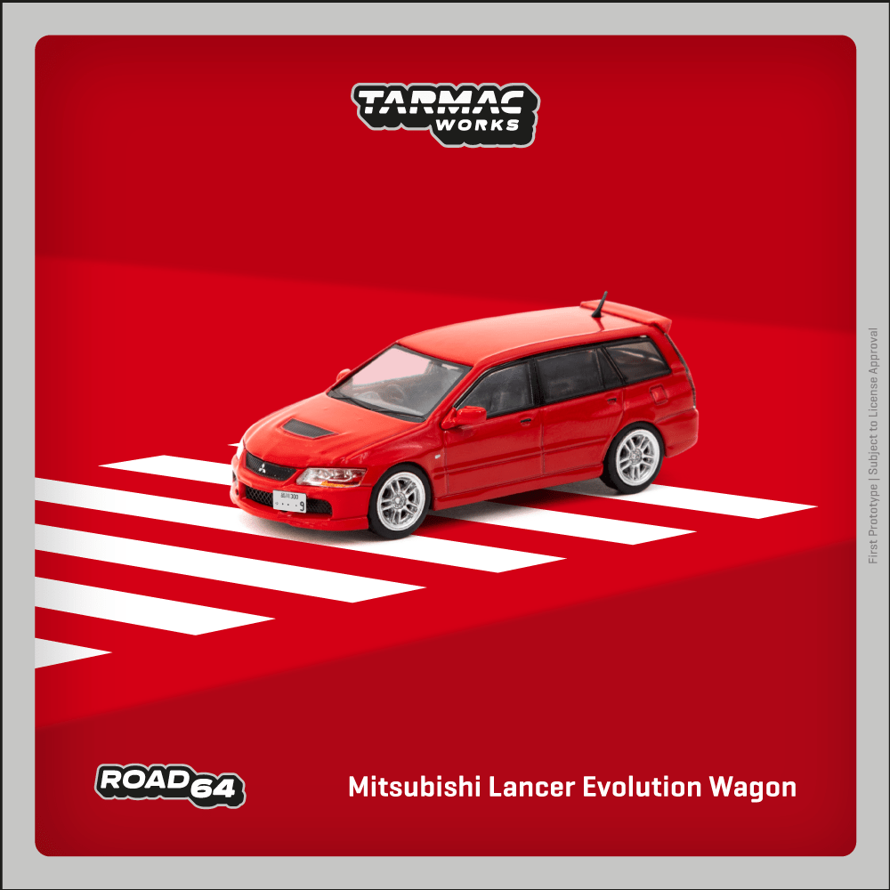 TARMAC WORKS HOBBY64 1/64 Mitsubishi Lancer Evolution Wagon Red T64R-042-RE