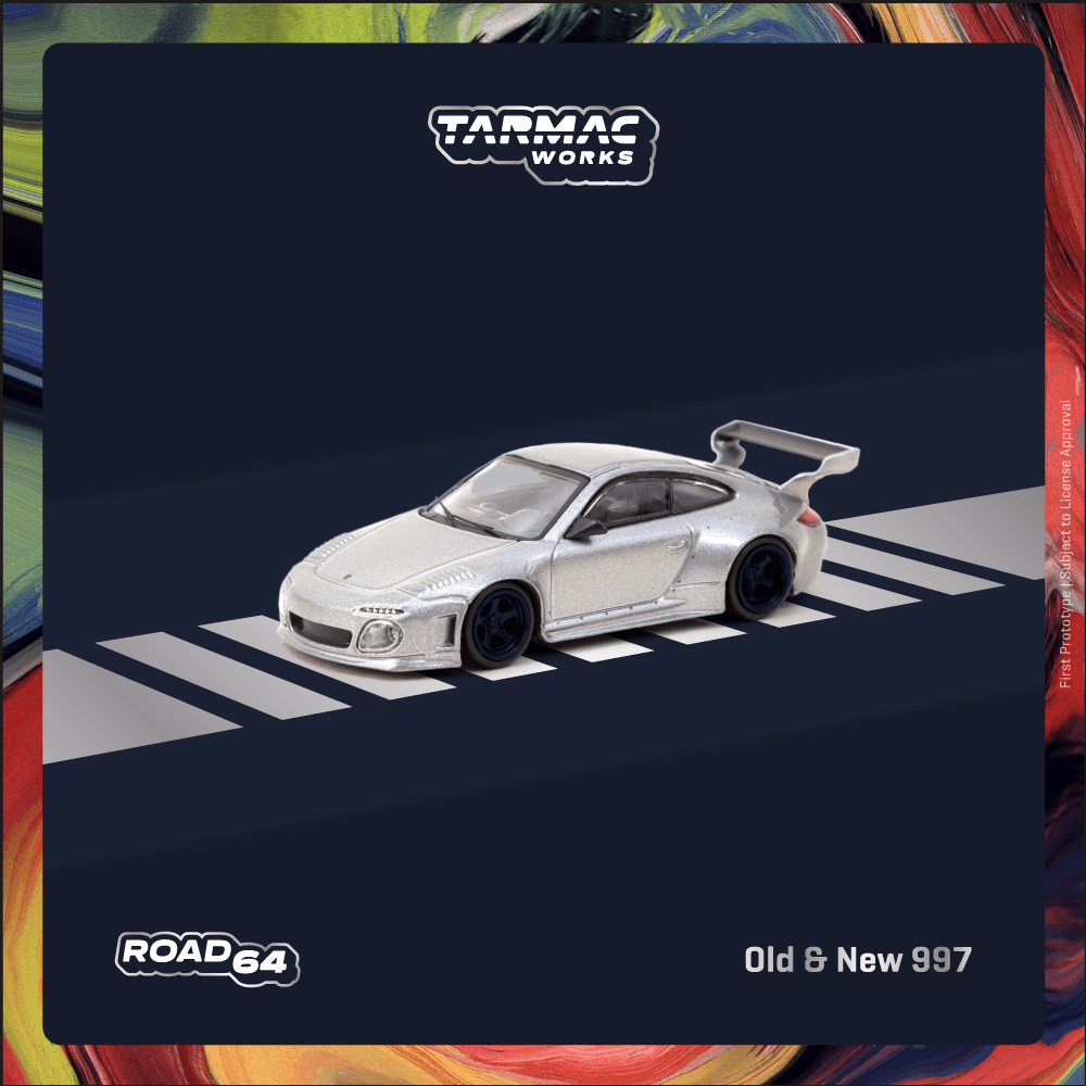 Tarmac Works ROAD64 1/64 Old & New 997 Gray Metallic T64R-TL053-GRY