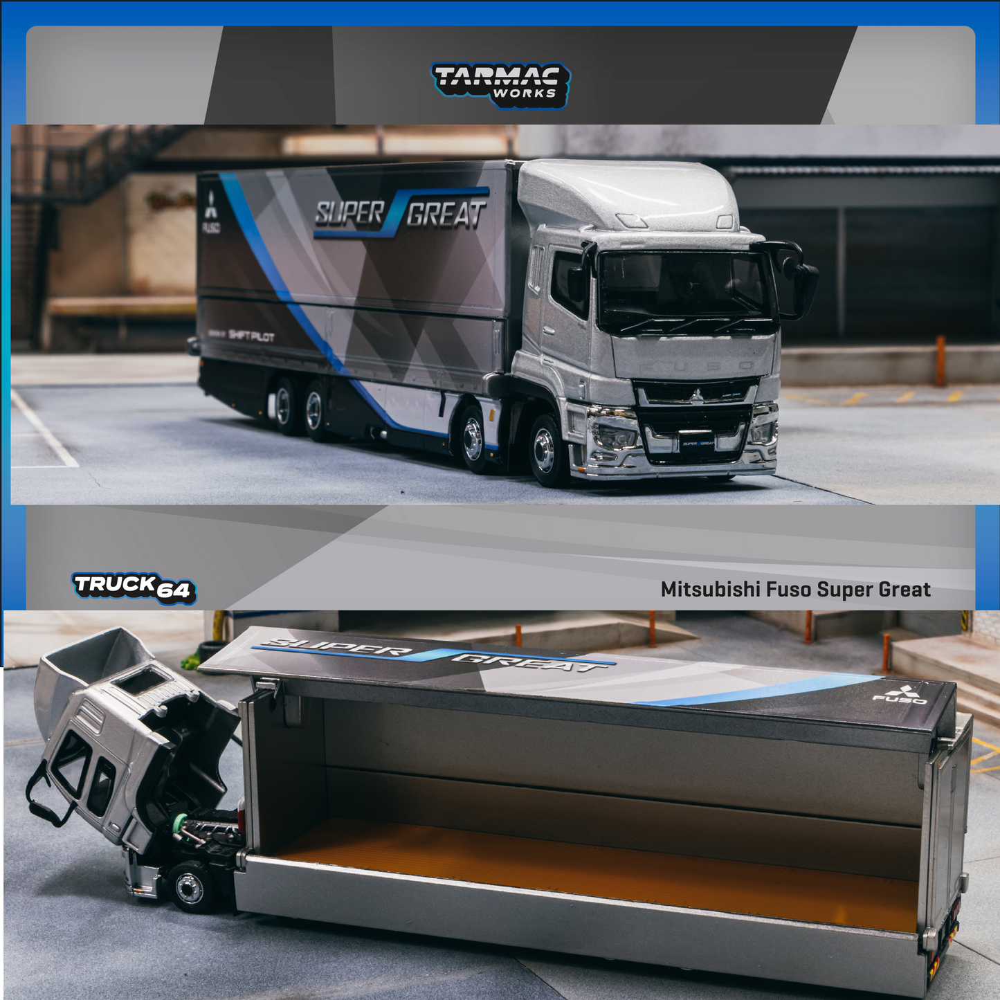 TARMAC WORKS TRUCK64 1/64 Mitsubishi Fuso Super Great T64T-TL001-FSG