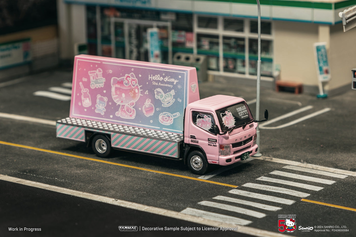 TARMAC WORKS TRUCK64 1/64 Mitsubishi Fuso Canter Hello Kitty Billboard T64T-TL002-HK