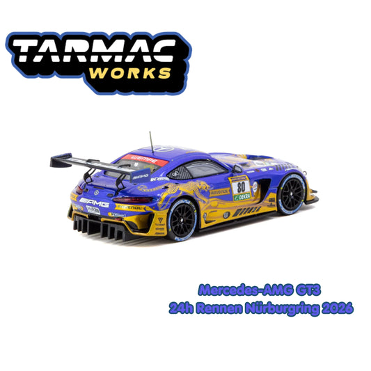 Tarmac Works HOBBY64 1/64 Mercedes-AMG GT3 Nürburgring Rennen 24h 2026 T64-062-26NUR80