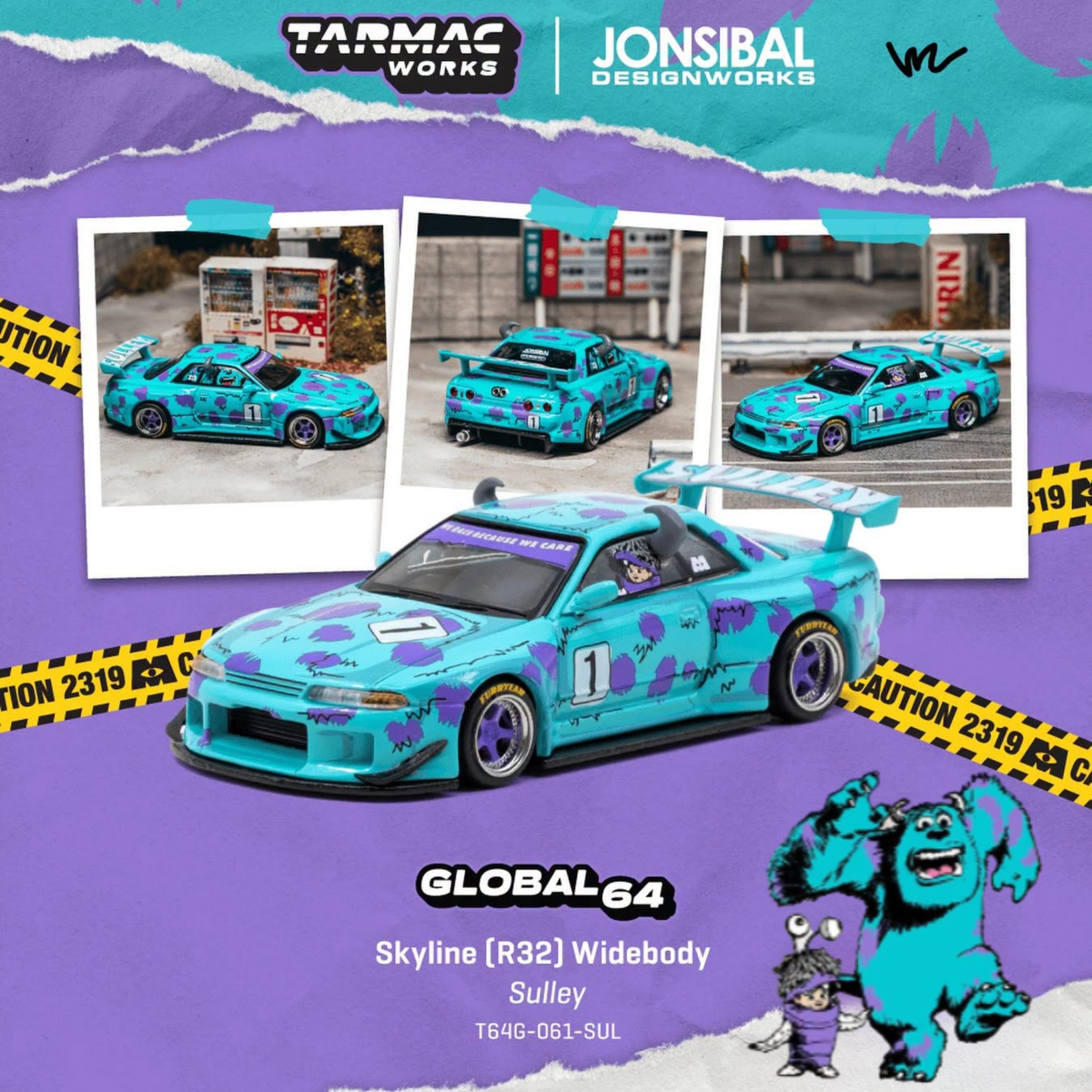 PREORDER "TARMAC WORKS 1/64 Skyline (R32) Widebody - Designed by Jon Sibal Sulley" T64G-061-SUL (Approx. Release Date : Q1 2027 subject to manufacturer's final decision)