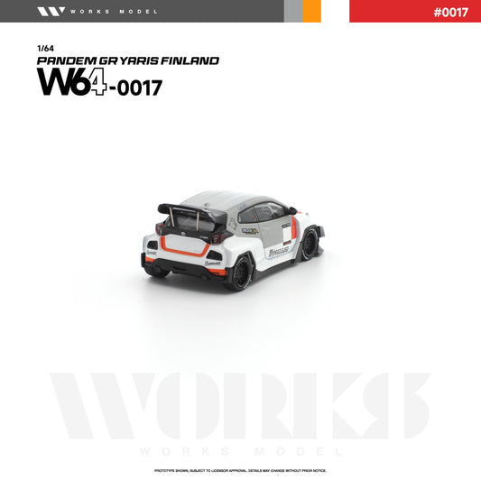 PREORDER WORKS 1/64 PANDEM GR YARIS FINLAND W640017 (Approx. Release Date: Q4 2026 and subject to the manufacturer's final decision)