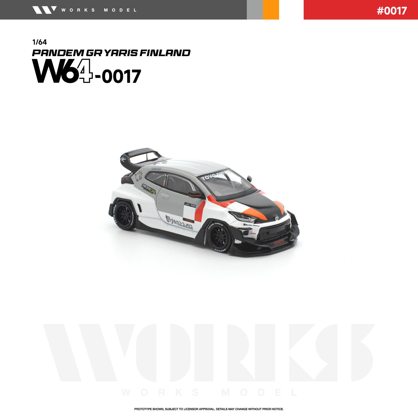 PREORDER WORKS 1/64 PANDEM GR YARIS FINLAND W640017 (Approx. Release Date: Q4 2026 and subject to the manufacturer's final decision)