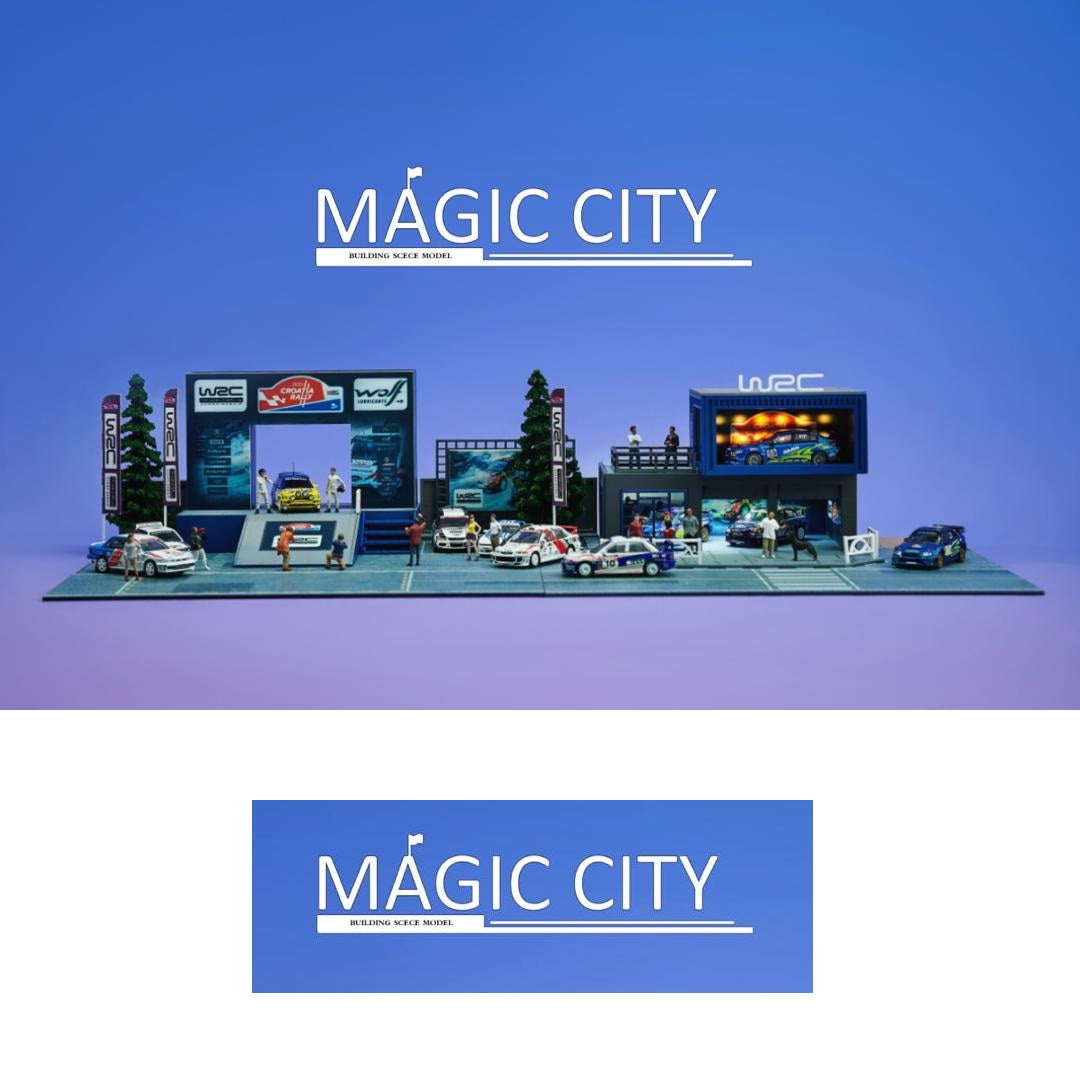 MAGIC CITY 1/64 WRC World Rally Championship Diorama 110069