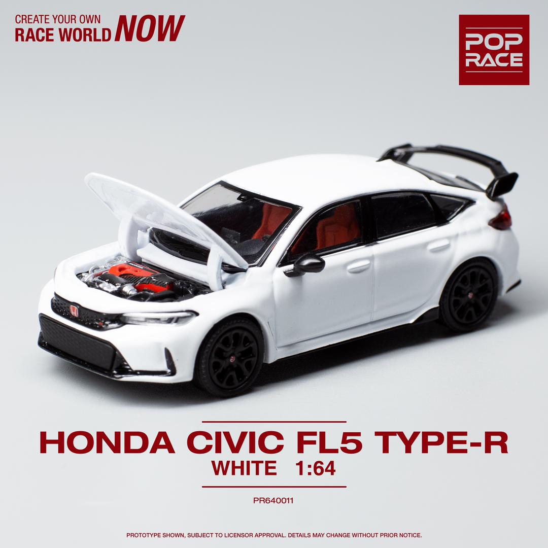 POPRACE 1/64 Honda Civic Type-R FL5 Champ White PR640011