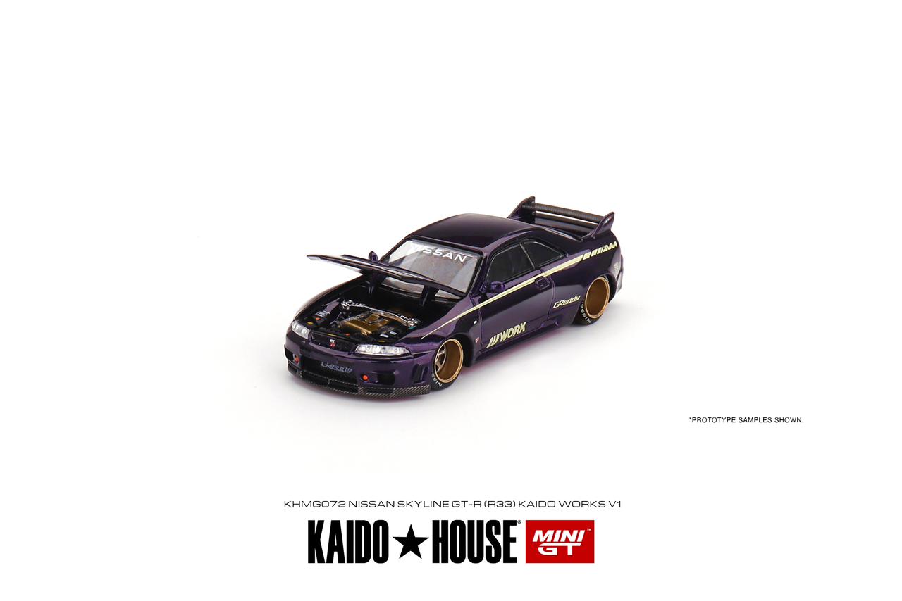 MINI GT x Kaido House 1/64 Nissan Skyline GT-R R33 Kaido Works V1 KHMG072