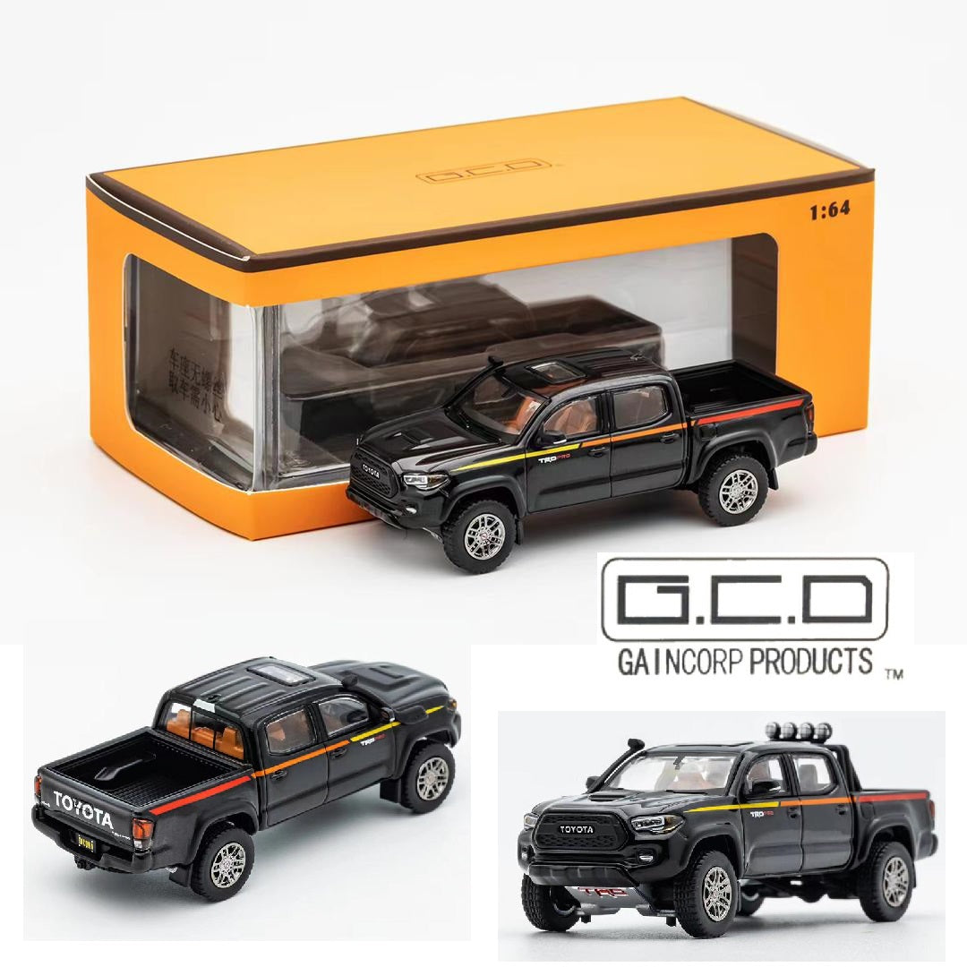 GCD 1/64 Toyota TACOMA Black TRD KS-044-263