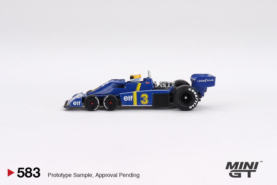MINI GT 1/64 Tyrrell P34 #3 Jody Scheckter 1976 Swedish GP Winner MGT00583-L