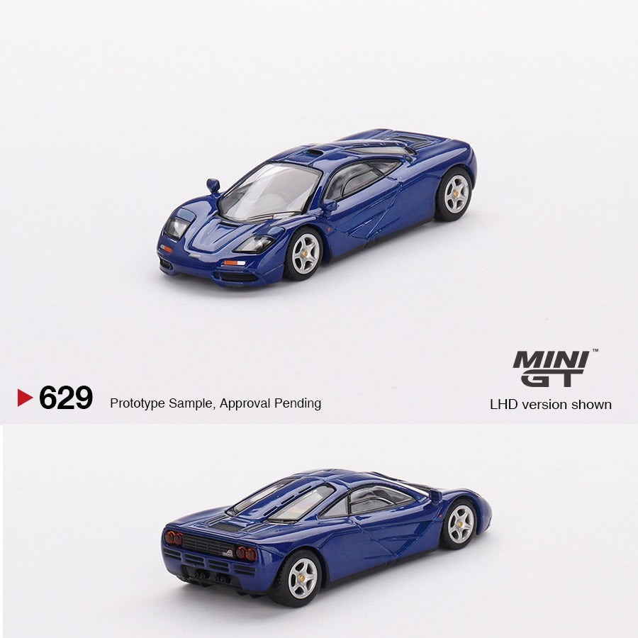 MINI GT 1/64 McLaren F1 Cobalt Blue LHD MGT00629-L