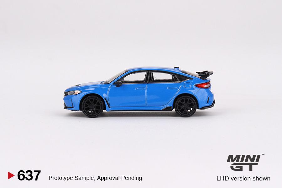 MINI GT 1/64 Honda Civic Type R Boost Blue Pearl 2023 LHD MGT00637-L
