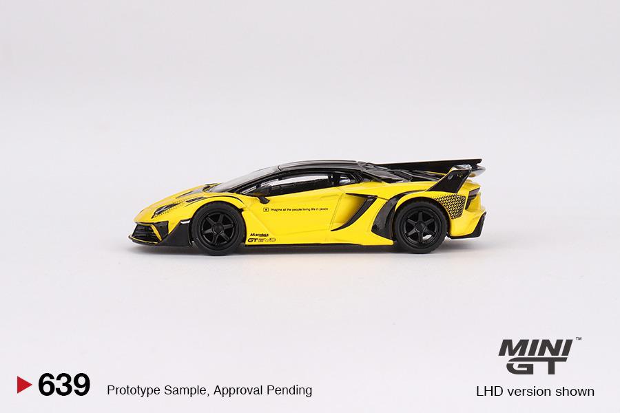 MINI GT 1/64 Lamborghini LB-Silhouette WORKS Aventador GT EVO Yellow LHD MGT00639-L
