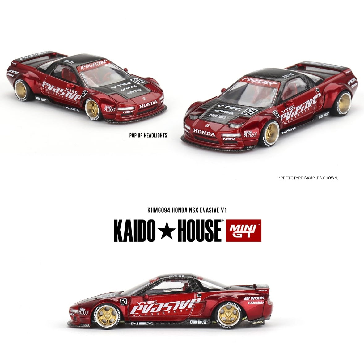 MINI GT x Kaido 1/64 Honda NSX Evasive V1 KHMG094