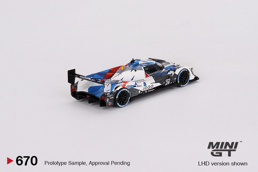 MINI GT 1/64 BMW M Hybrid V8 GTP #24 BMW M Team RLL 2023 IMSA Daytona 24 Hrs MGT00670-L