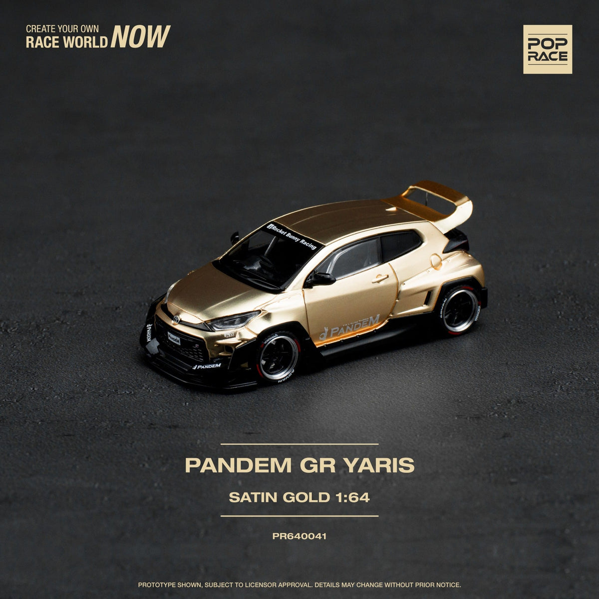 POPRACE 1/64 PANDEM GR YARIS SATIN GOLD PR640041 – Tokyo Station