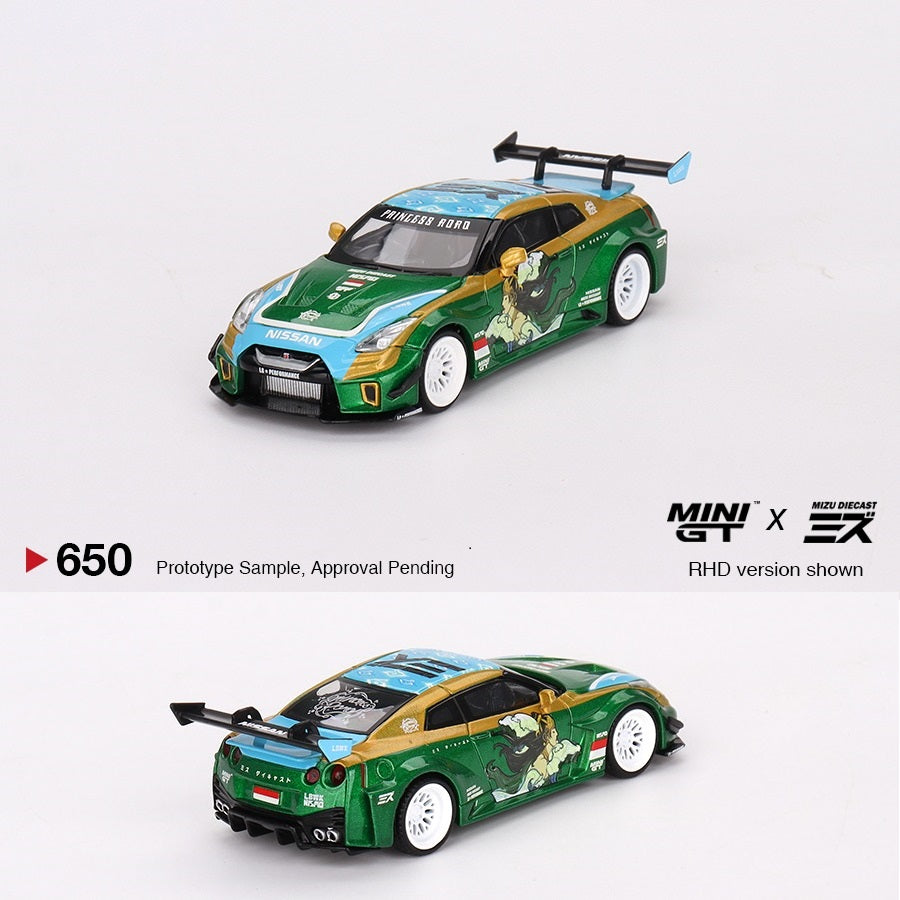 MINI GT 1/64 LB-Silhouette WORKS GT NISSAN 35GT-RR Ver.2 “RORO” MINI GT x MIZU Diecast MGT00650-R