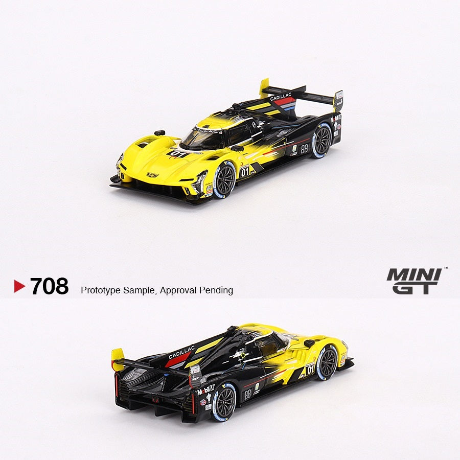 MINI GT 1/64 Cadillac V-Series.R #01 Cadillac Racing 2023 IMSA Daytona 24 Hrs 3rd Place MGT00708-L