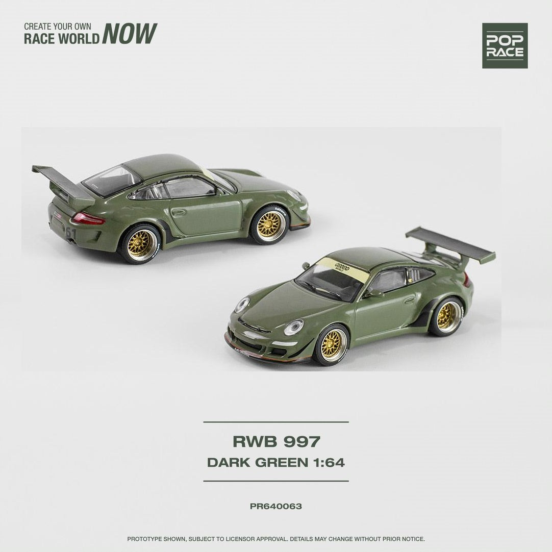 POPRACE 1/64 RWB 997 Dark Green PR640063