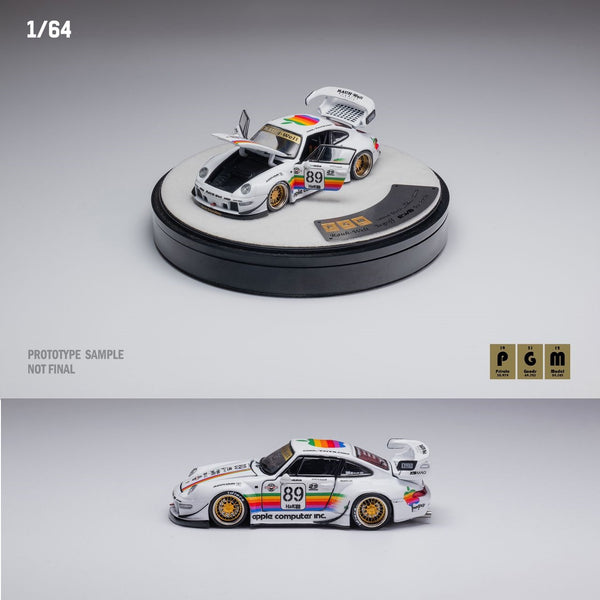 PREORDER PGM 1/64 RWB993 White Apple #89 Fully Opened with Delux Round Display Box (Approx. Release Date : March 2024 subject to the manufacturer's final decision)