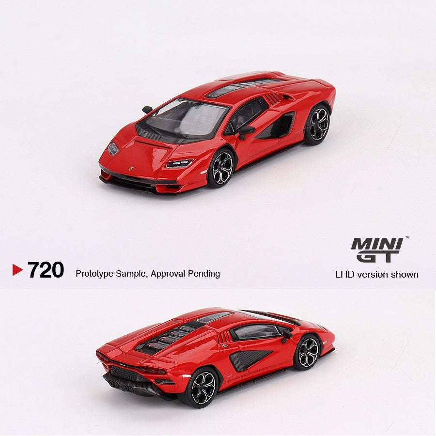 MINI GT 1/64 Lamborghini Countach LPI 800-4 Rosso Mars MGT00720-L