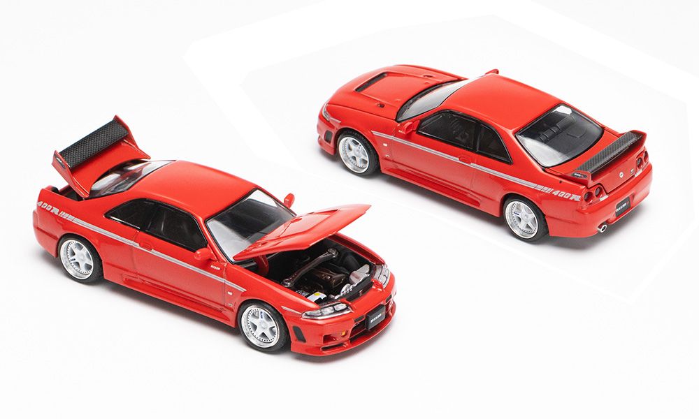 POPRACE 1/64 Nissan GT-R R33 NISMO 400R - Super Clear Red PR640091