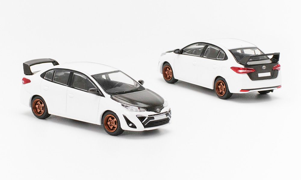 PREORDER POPRACE 1/64 Toyota GR Vios - White PR640094 (Approx. Release –  Tokyo Station