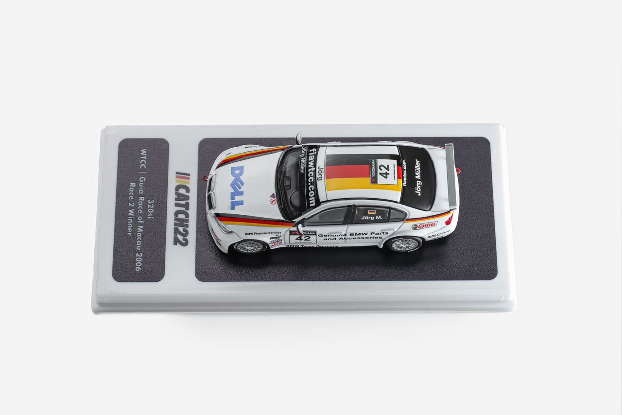 PREORDER Catch-22 1/64 320si WTCC - Guia Race of Macau 2006 #42 (Approx. Release Date: JULY 2024 and subject to the manufacturer's final decision)