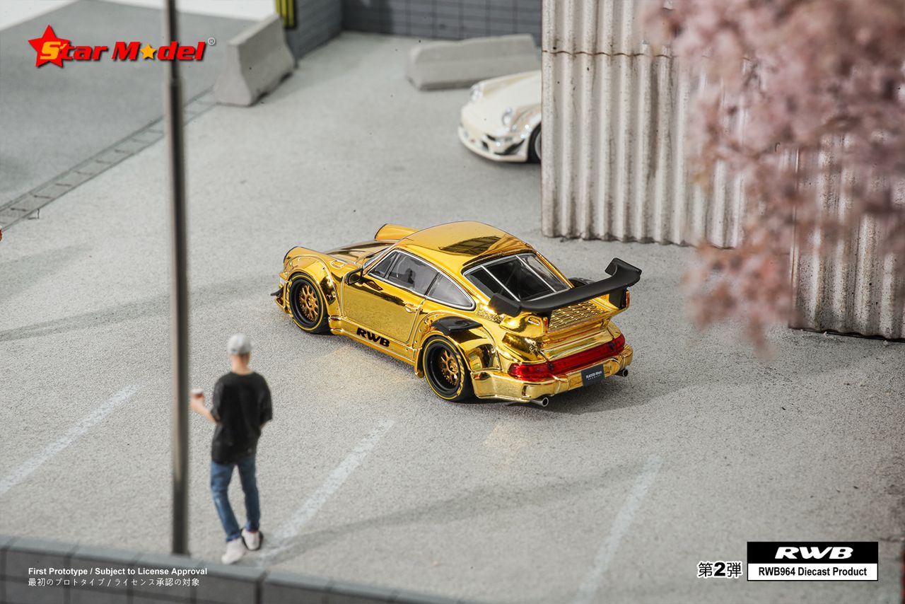 Star Model 1/64 RWB 964 GT Wing - Gold