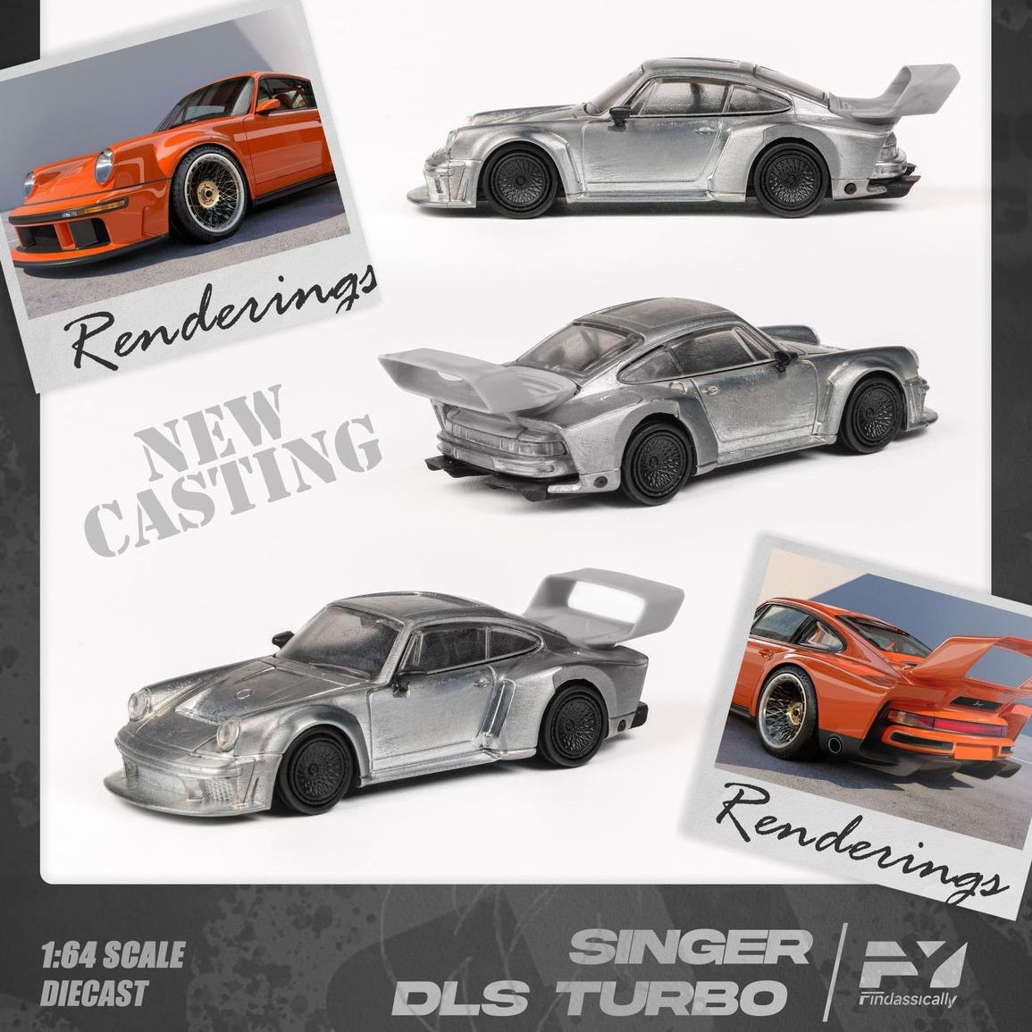 Finclassically 1/64 Singer DLS Turbo - Orange