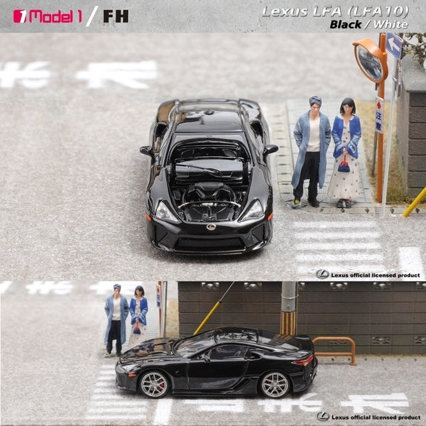 PREORDER MODEL 1 x FOCAL HORIZON 1/64 Lexus LFA (LFA10) - Black (Approx. Release Date: JULY 2024 and subject to the manufacturer's final decision)
