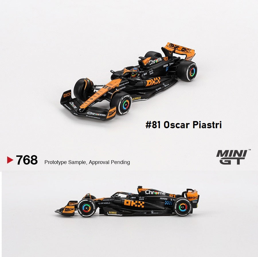 MINI GT 1/64 McLaren MCL60 #81 Oscar Piastri 2023 F1 2023 Japanese GP 3rd Place MGT00768-L
