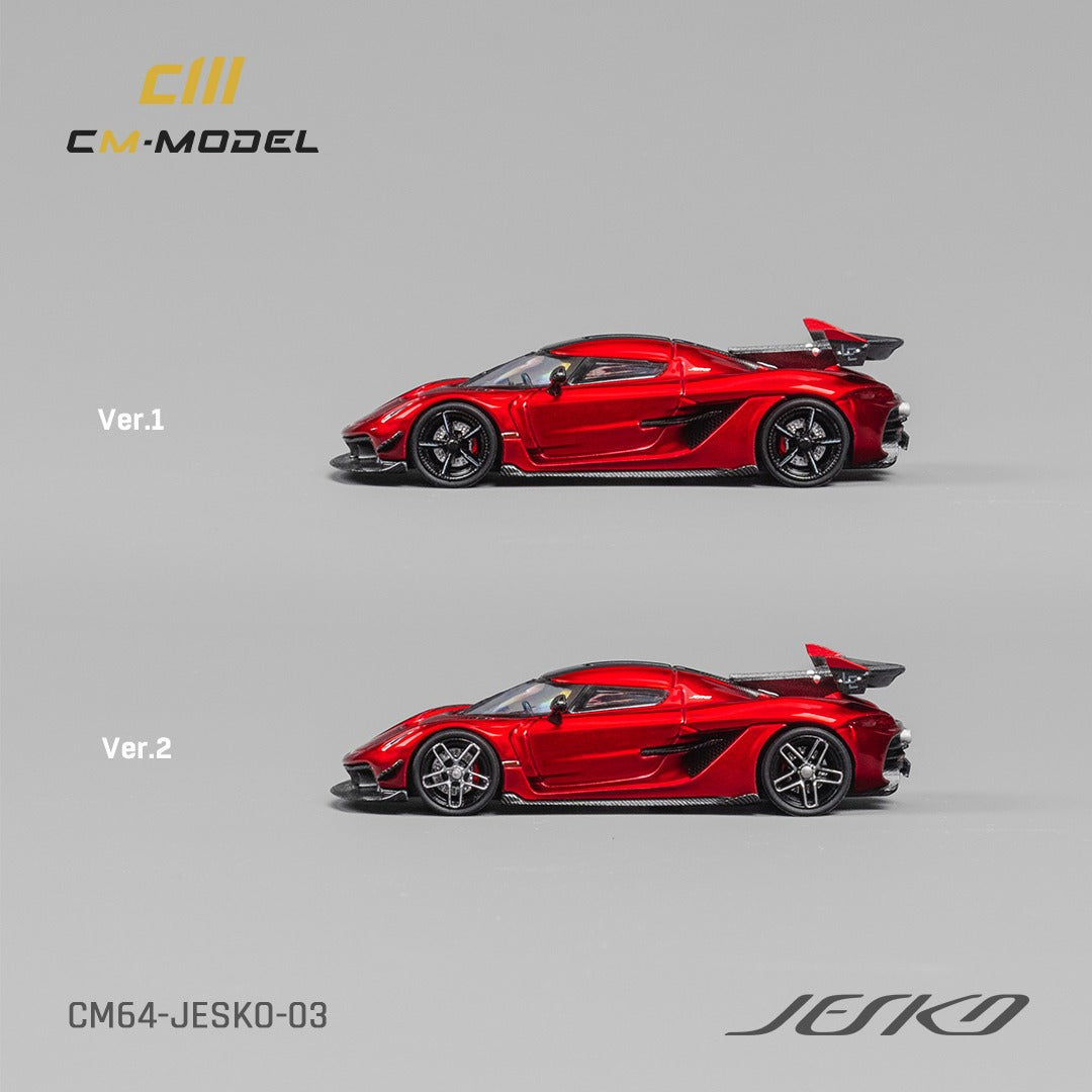 CM MODEL 1/64 Koenigsegg Jesko Attack Metallic Cherry Red CM64-Jesko-03