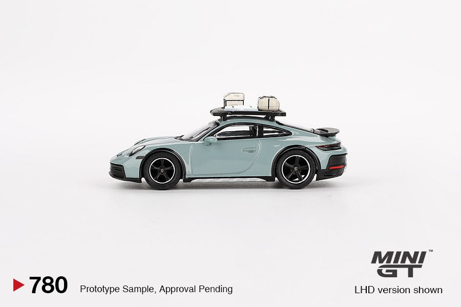 PREORDER MINI GT 1/64 Porsche 911 Dakar Shade Green Metallic