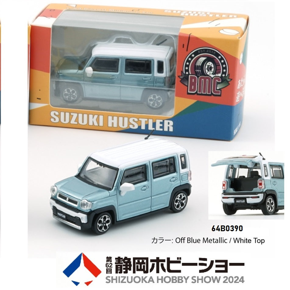 Modèle Réduit 1:64 Suzuki Hustler Bruce Lee 2023 - Édition Jaune Et Noir BM64B0387
