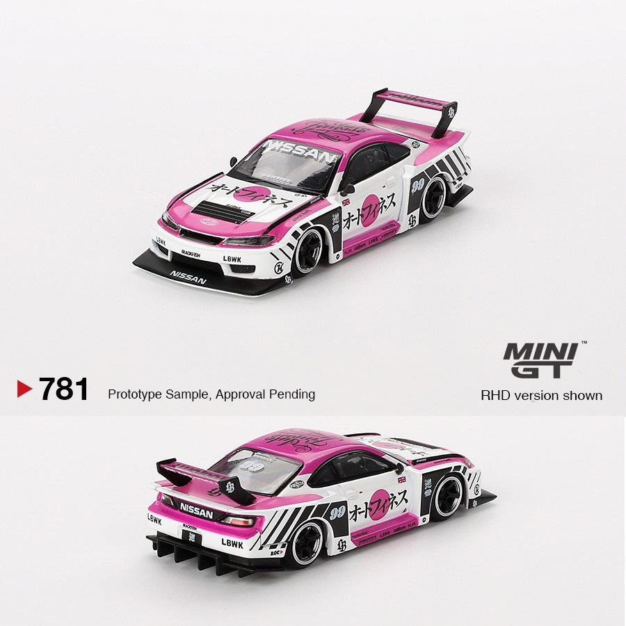 ミニカー minigt 490 434 S15 SILVIA auto finesse MINI GT 1/64 Nissan LB-Super Silhouette S15 SILVIA Auto