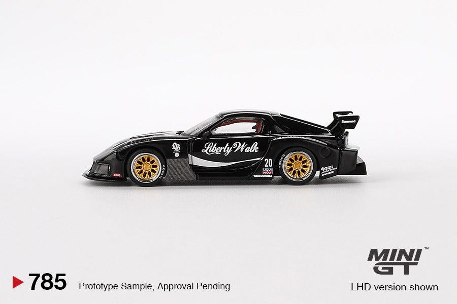 MINI GT 1/64 MAZDA RX-7 LB-Super Silhouette Liberty Walk Black RHD MGT00785-R