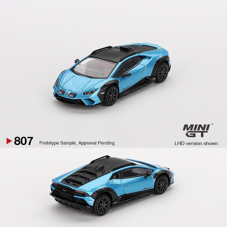 MINI GT 1/64 Lamborghini Huracán Sterrato Blu Aegir MGT00807