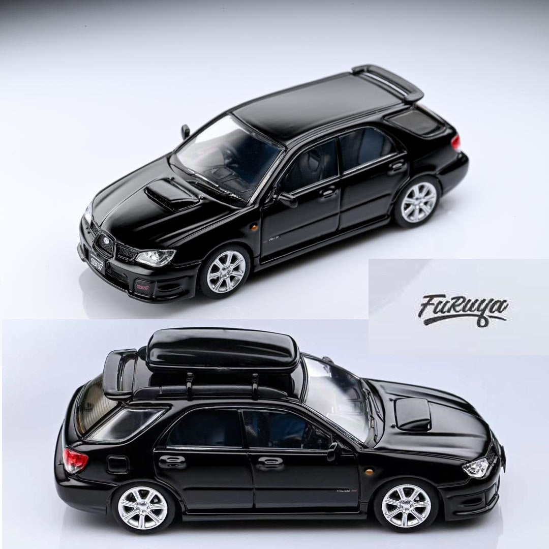 Furuya 1/64 Subaru Impreza WRX STi Version 9 Wagon - Black