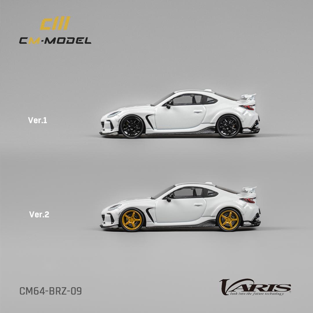 CM MODEL 1/64 Subaru BRZ Varis Widebody (White) CM64-BRZ-09