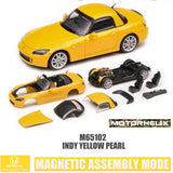 MOTORHELIX 1/64 Honda S2000 (AP2) - Indy Yellow Pearl (Magnetic Version)