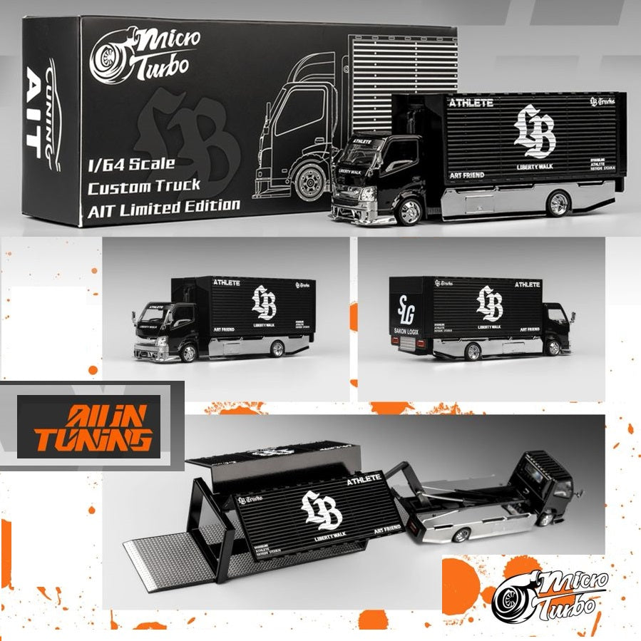 Micro Turbo 1/64 箱車 カスタム LBWK AIT限定 Micro Turbo 1:64 Custom Truck - AIT Limited Edition Liberty