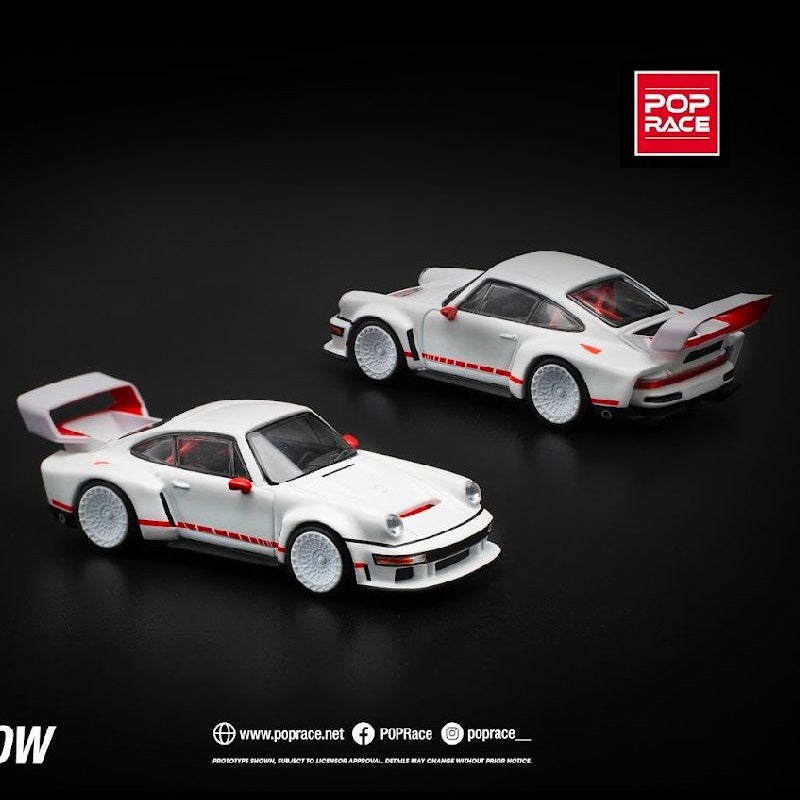 POPRACE 1/64 SINGER DLS TURBO (TRACK) - WHITE PR640226